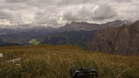 Time lapse from point 12 toward Gardenaccia Stock Footage 79745003