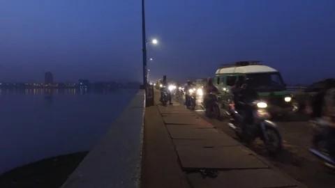 Time Lapse - Pont des martyrs, Bamako, Mali Stock-Footage 128568752
