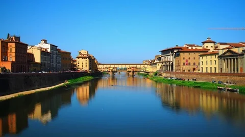 Time lapse of Ponte Vecchio, Florence Stock Footage 81115383