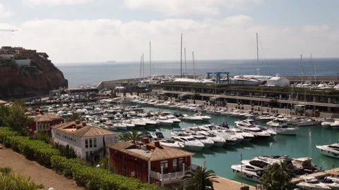 Time-lapse of a port in Mallorca Stock Footage 143959679