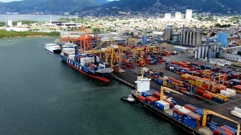 Time lapse of Port of Spain Stock Footage 119889198