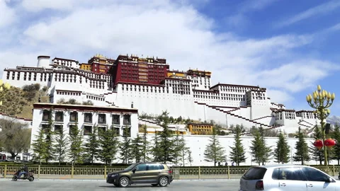 Time lapse of Potala Palace Stock Footage 167988252