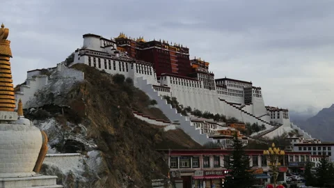 Time lapse of Potala Palace Stock Footage 167988652