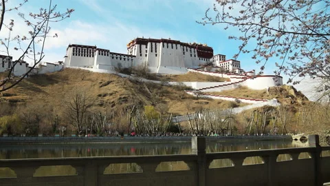Time lapse of Potala Palace 库存影片 167988866