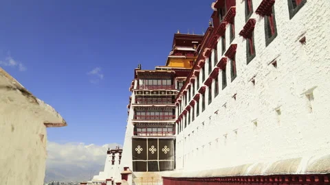 Time lapse of Potala Palace Stock Footage 167989342
