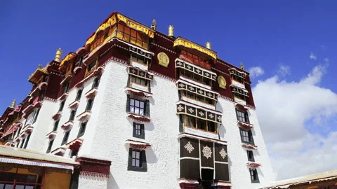 Time lapse of Potala Palace Stock Footage 167989558