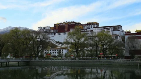 Time lapse of Potala Palace Stock Footage 167989880