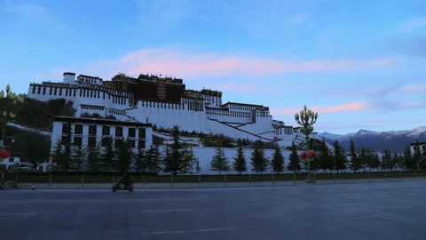 Time lapse of Potala Palace Stock Footage 167990020