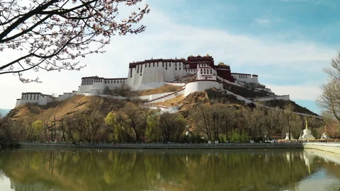 Time lapse of Potala Palace Stock Footage 167990155