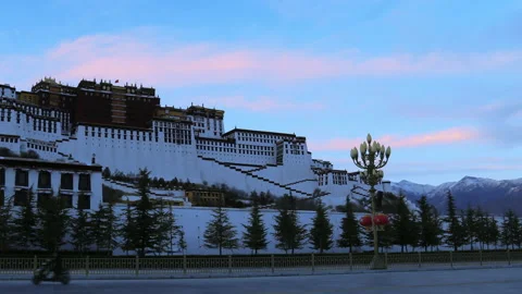 Time lapse of Potala Palace Видео 167990192