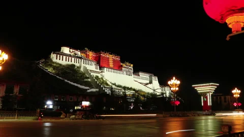 Time lapse of Potala Palace Stock-Footage 167990937