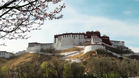 Time lapse of Potala Palace Stock Footage 167991359