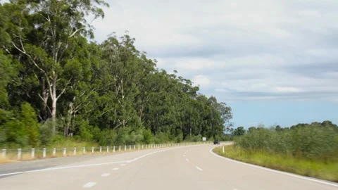 Time Lapse POV Driving Along Rural Highway in New South Wales, Australia Stock Footage 341695418