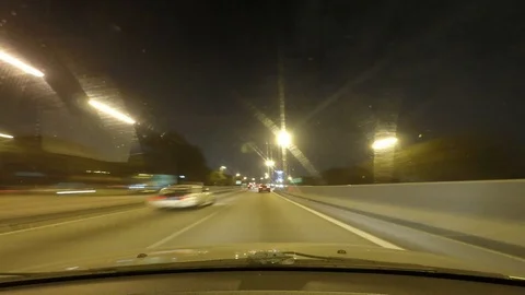 Time lapse of POV driving Stock Footage 88141988
