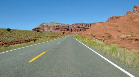 Time Lapse POV of Driving through Capital Reef  Utah - 4K Stock Footage 25631643