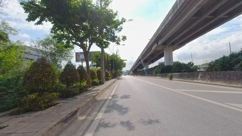 Time Lapse POV on motorcycle on road in city. Stock Footage 115260287