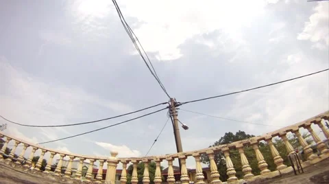 Time Lapse: Power Lines Stockbeeldmateriaal 41762802