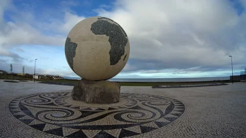 Time lapse, Praça do Emigrante, Azores, Ribeira Grande. Stock Footage 146411804