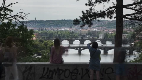 Time-lapse Prague Bridges Vidéo 90533550