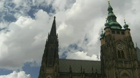 Time lapse Prague Dome Stock Footage 791291
