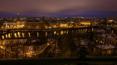Time lapse of Prague Stock Footage 71422768