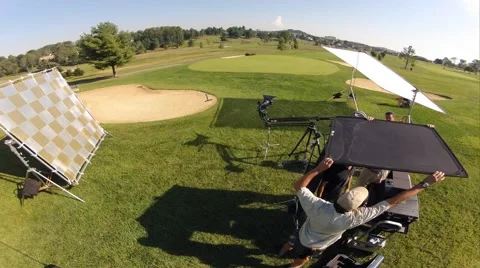 Time lapse of production set up Stock Footage 42518367