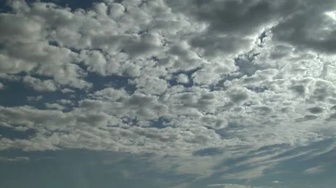 Time Lapse of Puffy Clouds in Blue Sky on Nice Day 스톡 동영상 54742614