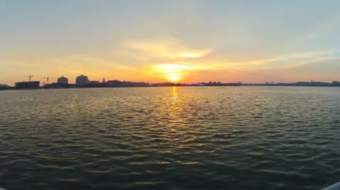 Time-lapse at Putrajaya during Sunset Stock Footage 32582889