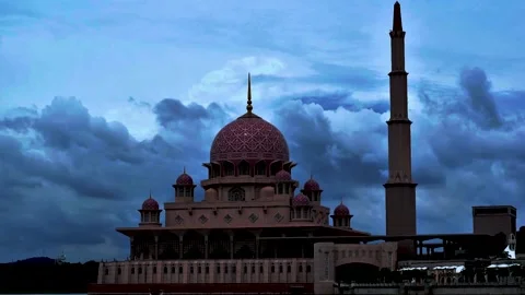 Time-lapse of Putrajaya Mosque Stock Footage 227151865