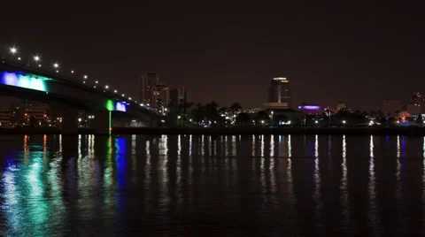 Time Lapse of Queensway Bridge in Long Beach Vídeo Stock 38819121