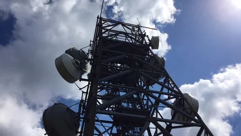 Time lapse radio repeaters Video stock 77460629