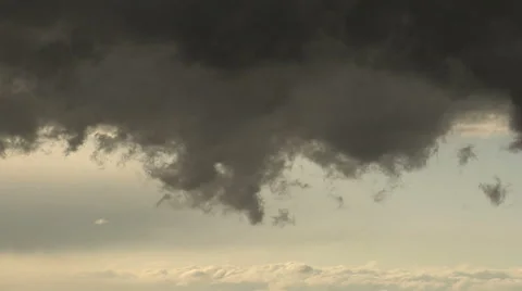 Time Lapse of Ragged Updrafts Mark an Aviation Hazard Stock Footage 54722450