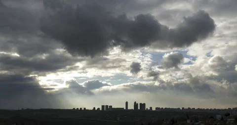 Time-Lapse of Rain and Storm Clouds Stock-Footage 332071338