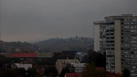 Time lapse rain clouds Stock Footage 141935727