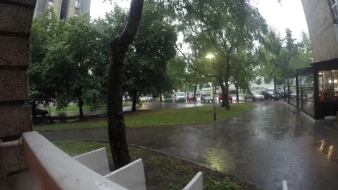 Time-lapse Rain Stock Footage 143259858