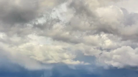 Time lapse of rain front and fast moving huge clouds Stock Footage 38242017