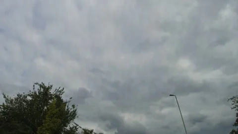 Time Lapse. Rain Sky and Clouds over Luton City of England UK Stock Footage 318140490
