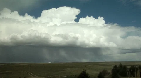 Time Lapse of Rain Squalls Lashing Colorado Plains 스톡 동영상 54729145