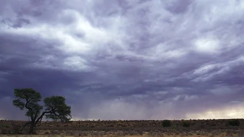 Time lapse of rain storm approaching Stock Footage