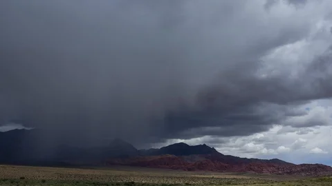 Time Lapse of Rain Storm in the Desert Stock Footage 108879244