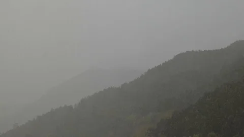 Time lapse of rainy and sunny weather Minho Portugal Video stock 101749880