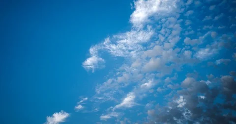 Time lapse. The rapid  of  clouds against the blue sky Stock Footage 112273776