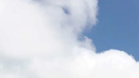 Time-lapse recording of the clouds in the sky, passing from left to right Stock Footage