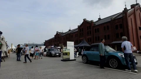 Time Lapse Red Brick Warehouse Yokohama Stock Footage 255057458