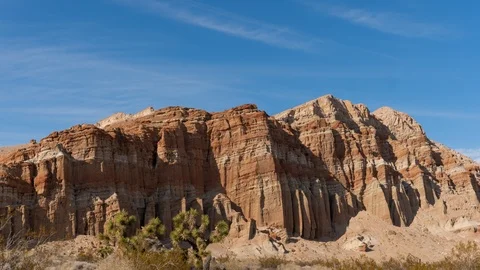 Time Lapse Red Rock Canyon, Mojave, California Stock Footage 127160563