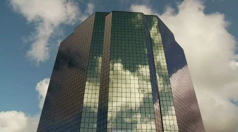 Time Lapse of Reflection of Clouds off a Building - Clip 3 715014