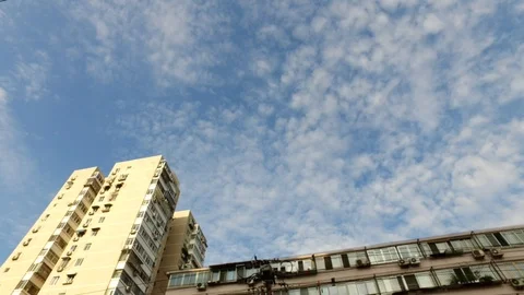 Time lapse Residential building Stock Footage 93605212