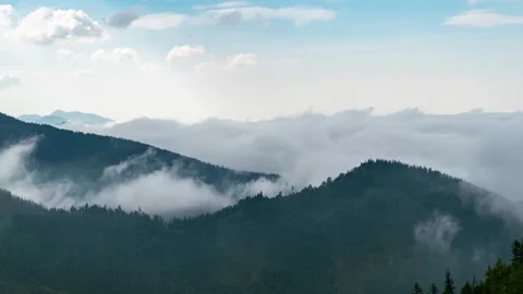 Time-Lapse Reveals Tatra Mountain Summer Enchantment Stock Footage 291715797