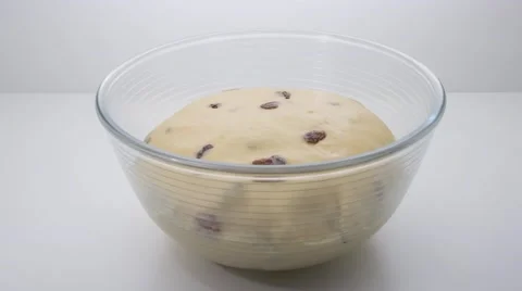 Time-lapse of rising dough Stock Footage 65295358