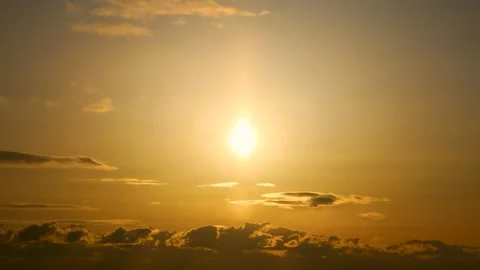 Time lapse of the rising sun Stock Footage 233627539